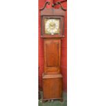 A George III oak and mahogany longcase clock,