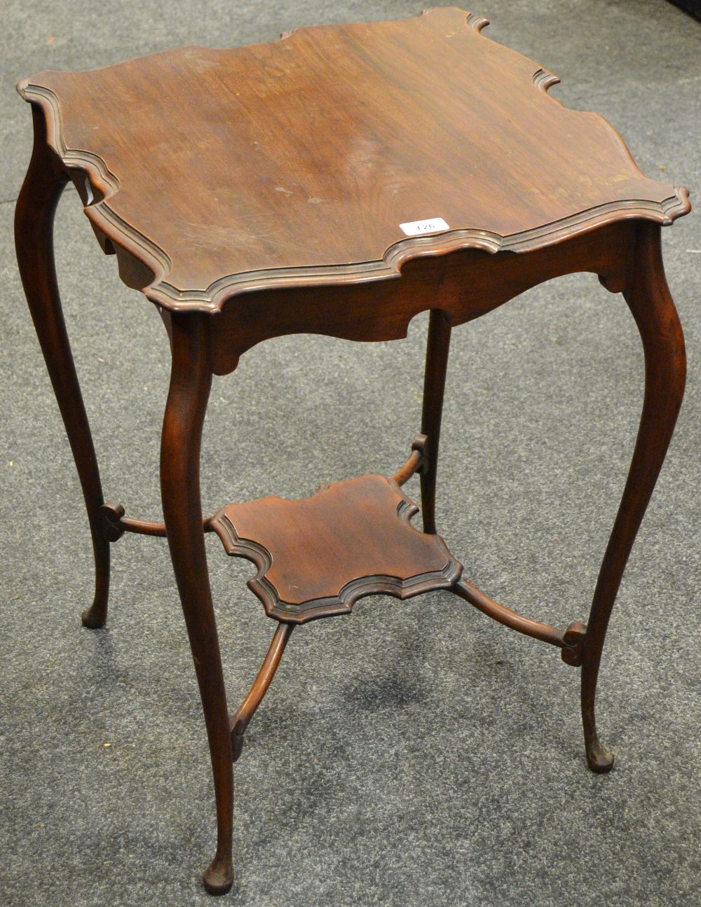 A Edwardian mahogany shaped occasional table,