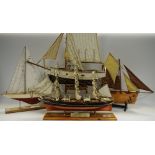 Four to scale models of ships including Cutty Sark; Collectors edition; Spray; Gipsy Moth IV;