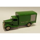 Triang Minic 82M Southern Railway Delivery Van: green with `Southern Railway` to both sides and