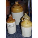 Stoneware bottles inc Howell and Marsden Ashbourne & Liverpool, Hitchman Chipping Norton,