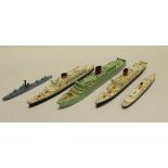 Toys - Triang minic rms caronia; flandre; rmg saxonia;