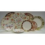 Ceramics- Royal Crown Derby Green Derby Panel, Royal Pinxton Roses, Minton Haddon Hall,