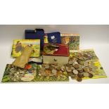 Coins and tea cards - coins; Victorian and later; Brooke Bond tea cards including Asian Wild Life;