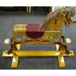 A mid 20th century rocking horse