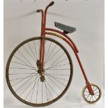 An Old England Penny Farthing 1880 style child's bike, 98cm high,