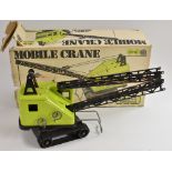 Marx Toys - a pressed steel Power House Earth Movers Mobile Crane,