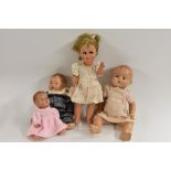 Dolls - a German Ma e Maar composite character doll, sleeping and turning blue eyes, closed mouth ,