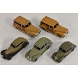 Dinky Toys - 1940s 30b Rolls Royce, grey and black body, separate cast radiator and lights,