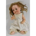 Heubach Koppelsdorf - a bisque socket head doll, No 320-2/0, sleeping blue eyes, open mouth,