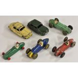 Dinky Toys - Racing Cars - 23H, Ferrari, blue, yellow nose, Rn 5 ,yellow hubs; 23J H W M,