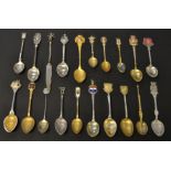 Silver - a collectors novelty spoon, Torquay, William M Hayes, Birmingham 1903; others, assorted,