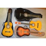 Acoustic Guitars - Herald HL44; East Coast Handmade C5452RKE; others,