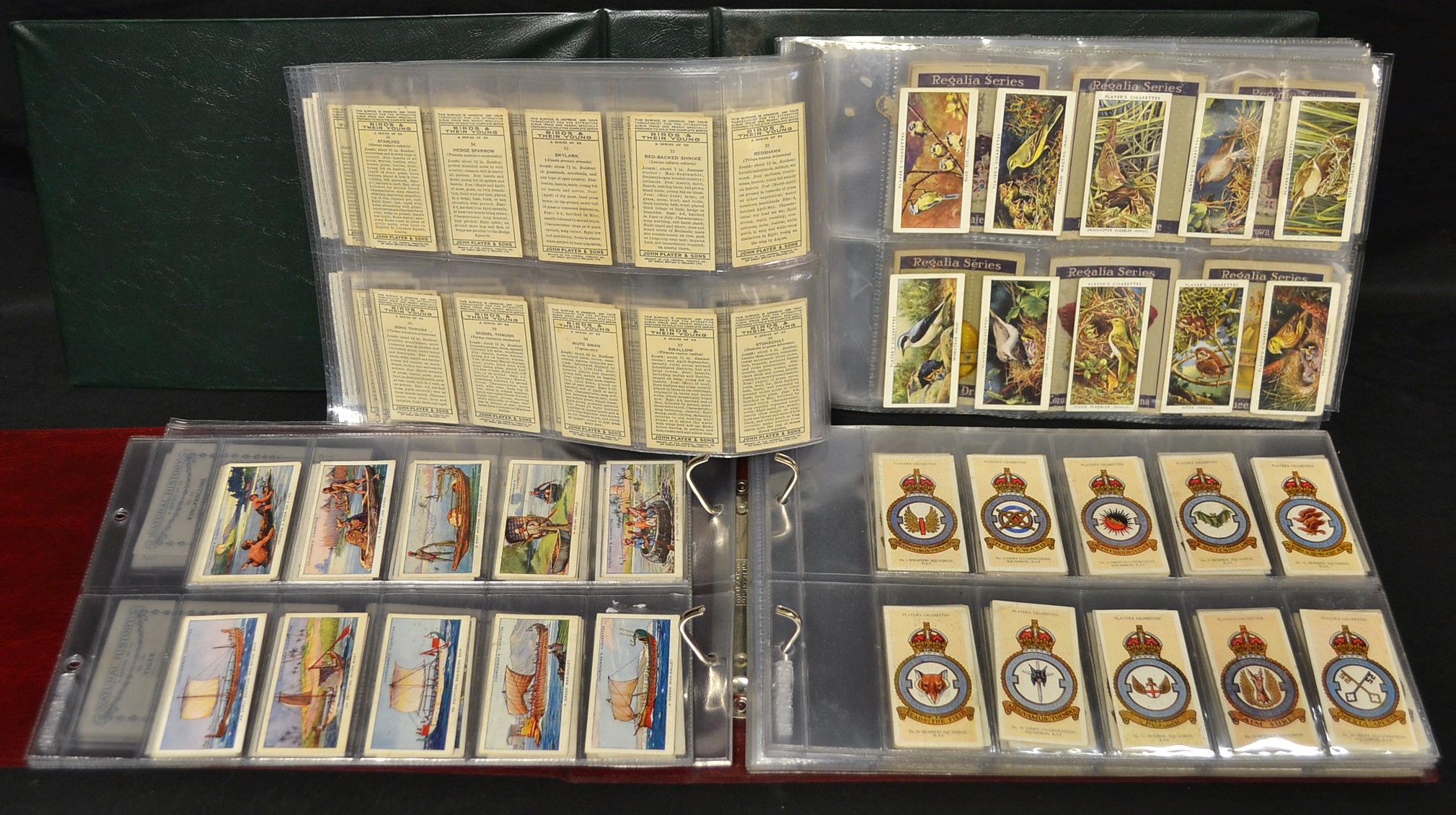 Cigarette Cards - two albums of cards,