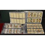 Cigarette Cards - two albums of cards,