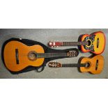 Acoustic Guitars - Serenata CG360; Encore RCG50N; another,