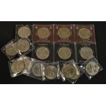 Coins - a quantity of UK commemorative crown coins,