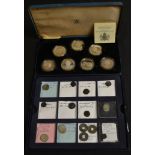 Coins - a collector's tray of Roman and other coins: House of Constantine all VF: AE3 Constantine I,