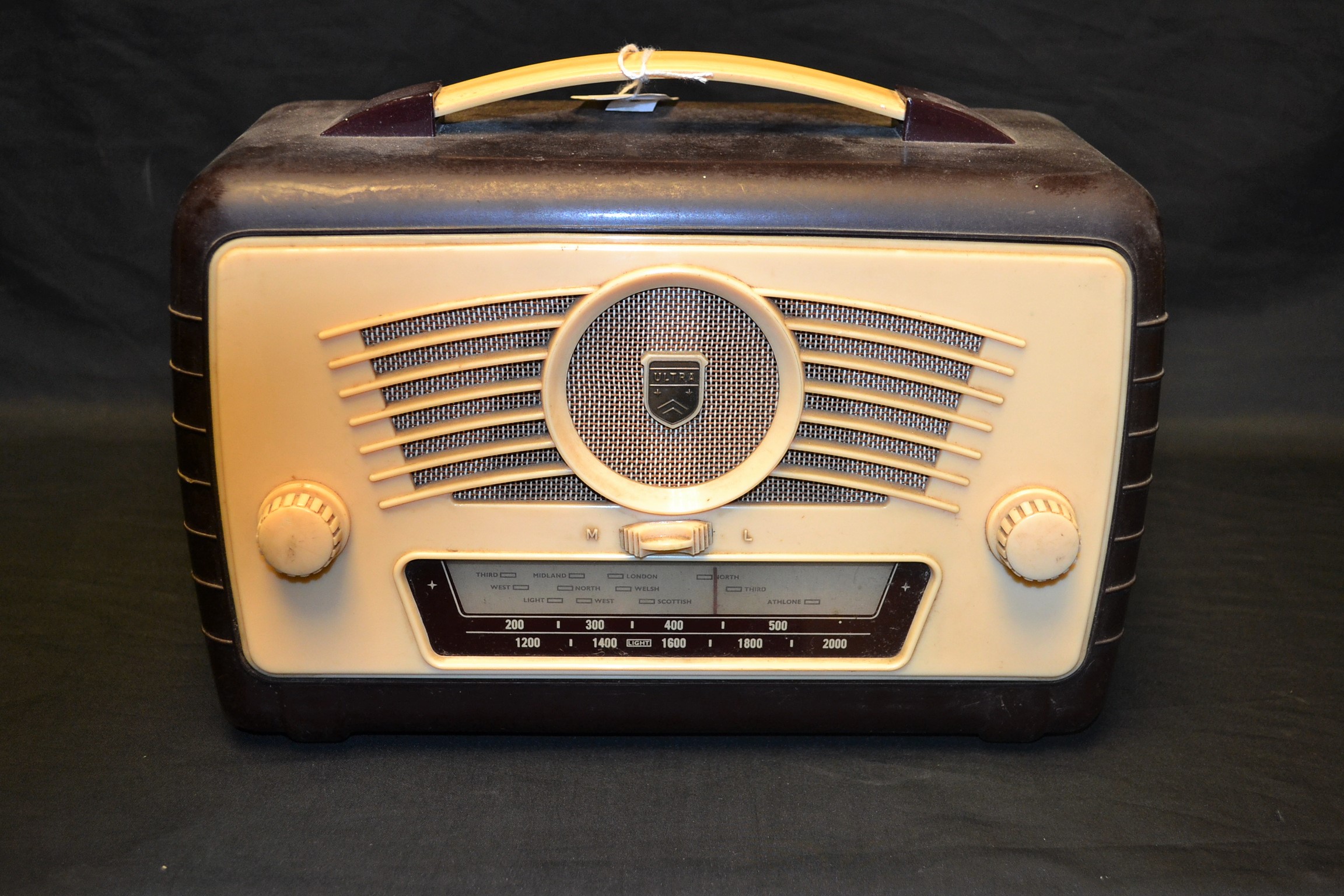 An Ultra bakelite vintage radio