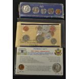 Coins - a United States of America mint set; a John F Kennedy set;