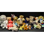 Stuffed Toys - a modern Steiff golden yellow bear, yellow ear tag, No 012808,