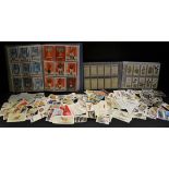 Cigarette and tea cards in albums and loose,