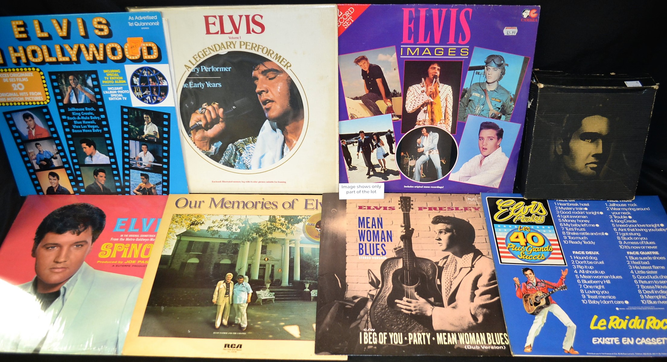 Vinyl Records - LP's and singles, Elvis Presley, including boxed singles sets,