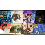 Vinyl Records - LP's and singles, Elvis Presley, including boxed singles sets,