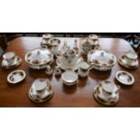 A Royal Albert Old Country Roses pattern tea service, for six, comprising cups, saucers,