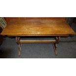 An oak refectory table,