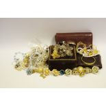 Fashion jewellery - brooches; beads; box,