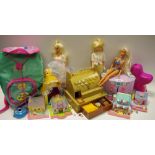 Polly Pockets - village houses; various playground; Tracie; till; Rosebud;