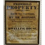 Auction Advertisement - A William IV freehold property auction poster for The Three Tuns Inn