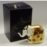 A Royal Crown Derby paperweight, Elephant,