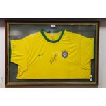 Rivaldo signed Brazil National team shirt,