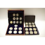 Twelve 'British banknotes' proof medallions,