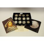 Numismatics - twelve Elizabeth II five pound coins,