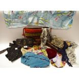 Ladies accessories - handbags; silk scarves;