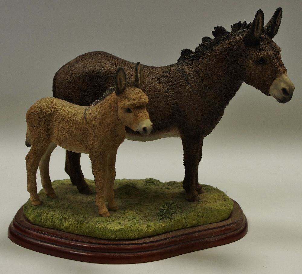 Border Fine Arts sculpture `Donkey Jenny and Foal` 21.