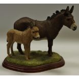 Border Fine Arts sculpture `Donkey Jenny and Foal` 21.