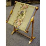 A wooden tapestry weaving frame