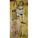 1940 dolls - rosebud; celluloid;