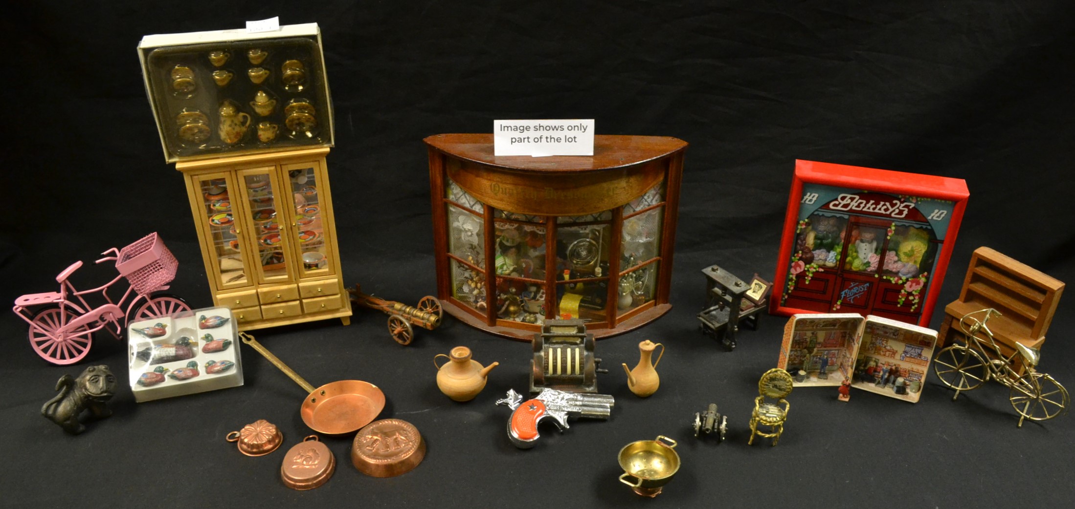 Dolls House Accessories - dressed miniature shop window,