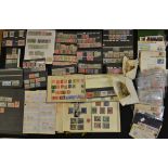 Stamps - a quantity of World, Commonwealth, GB stamps including mint,