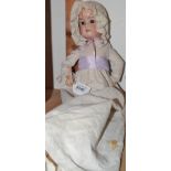 Armand Marseille - a bisque head socket doll, impressed Florodora A 2 1/2, M, Made in Germany,