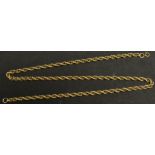 A 9ct gold necklace, 14.