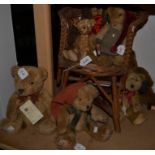 Stuffed Toys - a Ritson Bears limited edition bear Ben, acrylic body, bead eyes, No 3.