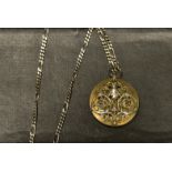 A silver Art Nouveau locket, by IMS,