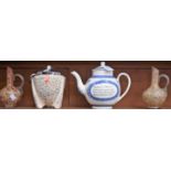 Ceramics and Glass - a Wedgwood replica of the Wesley teapot;