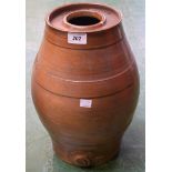 A Stoneware barrel,